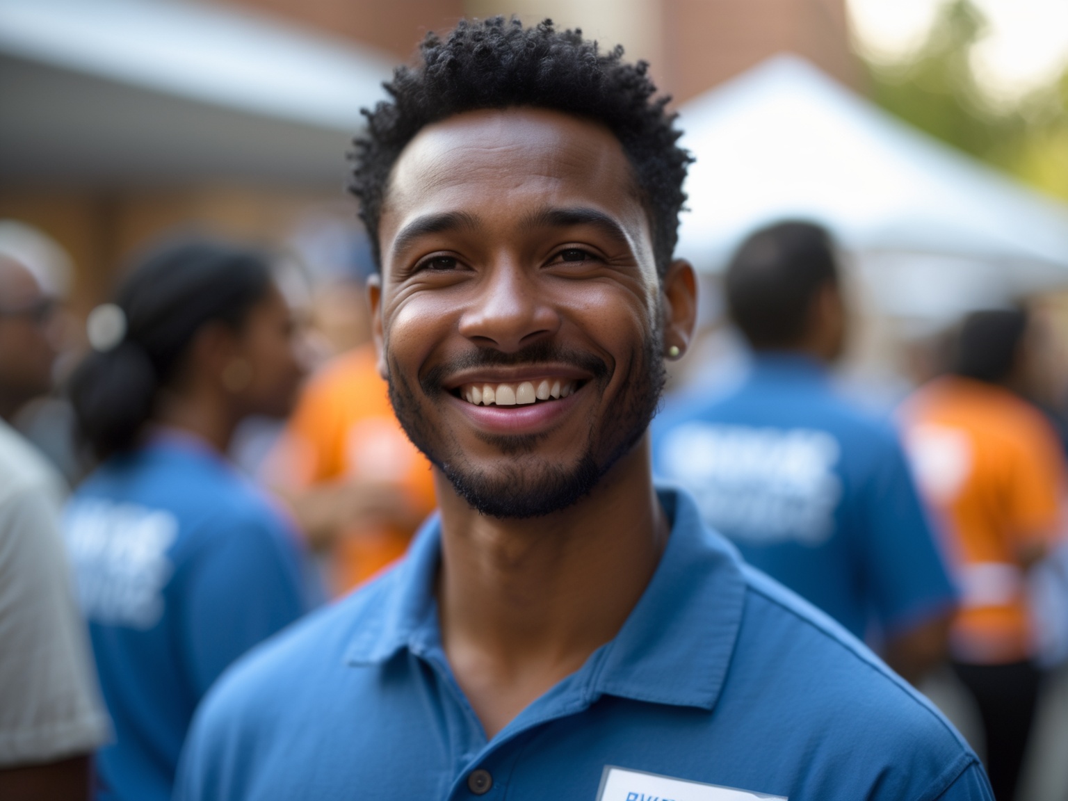 A hopeful volunteer